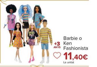 Carrefour Barbie o ken fashionista oferta