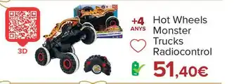 Carrefour Hot wheels monster trucks radiocontrol oferta