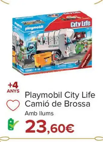 Carrefour Playmobil city life camió de brossa oferta