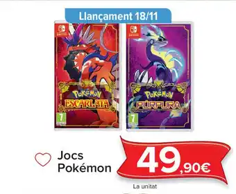 Carrefour Jocs pokémon oferta