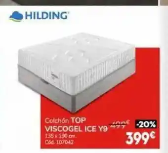 Conforama Colchón top viscogel ice y9 hilding oferta