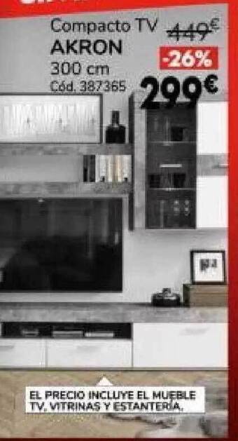 Conforama Compacto tv akron oferta