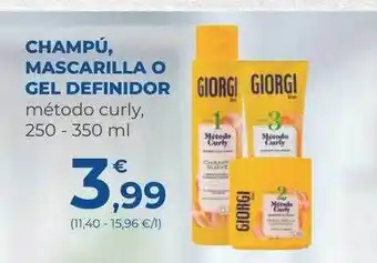 SPAR Gran Canaria Champú mascarilla o gel definidor oferta