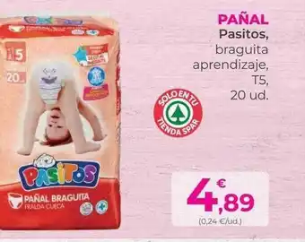 SPAR Gran Canaria Pañal pasitos braguita aprendizaje oferta