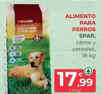 SPAR Gran Canaria Alimento para perros spar carne y cereales oferta