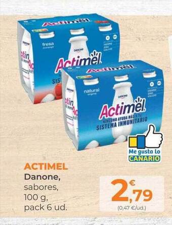 SPAR Gran Canaria Actimel danone oferta