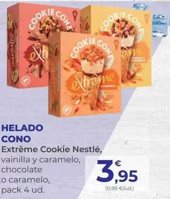 SPAR Gran Canaria Helado cono extrême cookie nestlé oferta