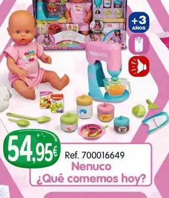 Todojuguete Nenuco ¿qué comemos hoy? oferta