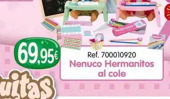 Todojuguete Nenuco hermanitos al cole oferta