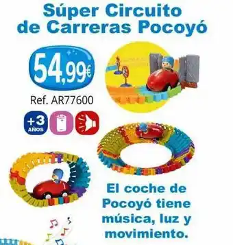 Todojuguete Súper circuito de carreras pocoyó oferta