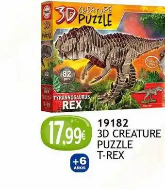 Todojuguete 3d creature puzzle t-rex oferta