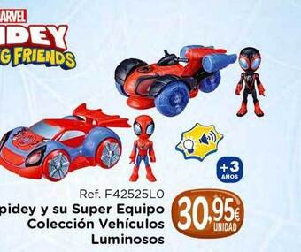 Todojuguete Spidey y su super equipo colección vehículos luminosos oferta