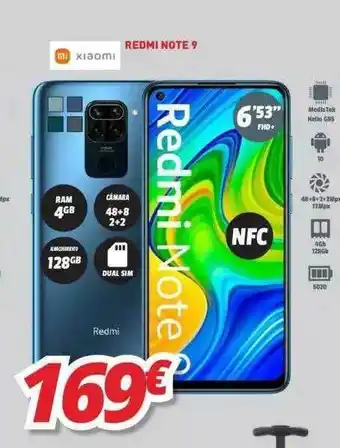 Mi electro Mi Xiaomi Redmi Note 9 oferta