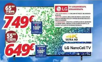 Mi electro LG TV 65NAN0806PA 55NAN0806PA oferta