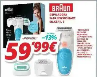 Mi electro Braun Depiladora 5610 Sensosmart Silkepil 5 oferta
