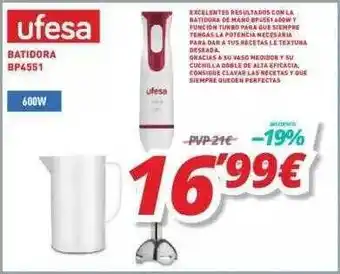 Mi electro Ufesa Batidora BP4551 oferta