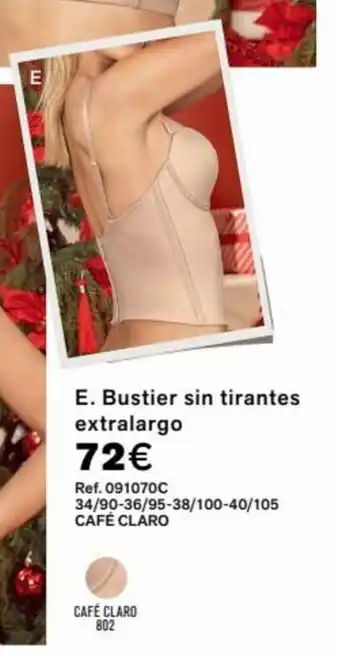Leonisa Bustier sin tirantes extralargo oferta