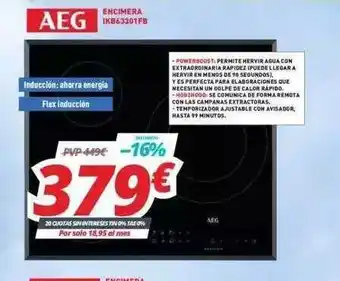 Mi electro Aeg Encimera IK863301FB oferta