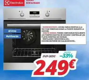 Mi electro Electrolux Horno EZB3430AOX oferta