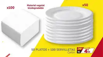 GiFi 50 Platos + 100 Servilletas oferta