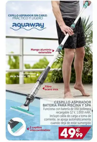 GiFi Cespillo Aspiradpr Batería Para Piscina Y Spa oferta