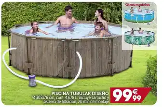 GiFi Piscina Tubular Diseño Ø 305x76cm oferta