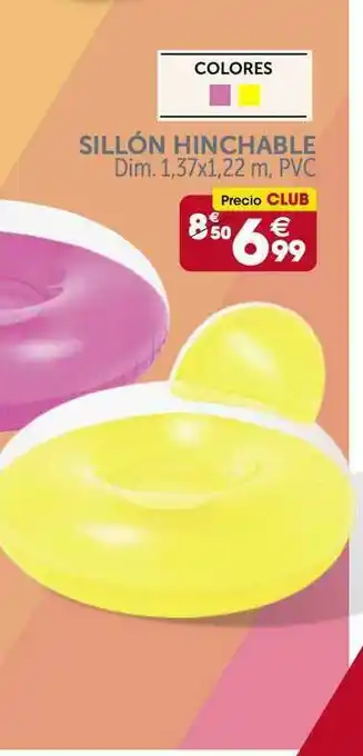 GiFi Silló Hinchable 1,37x1,22cm oferta