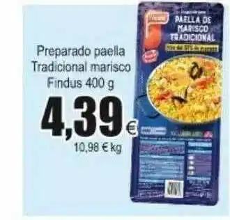 FROIZ Findus Preparado Paelle Tradicional Marisco 400g oferta