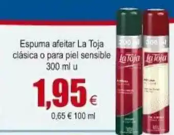 FROIZ La Toja Clásica O Para Piel Sensible Espuma Afeitar 300ml oferta