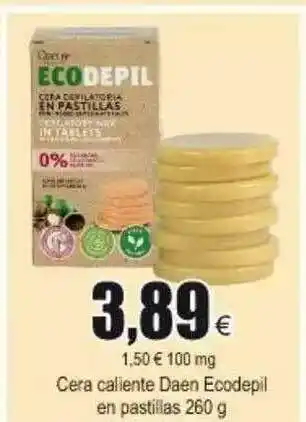 FROIZ Daen Ecodepil En Pastillas Cera Caliente 260g oferta