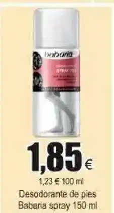 FROIZ Babaria Desodorante De Pies Spray 150ml oferta
