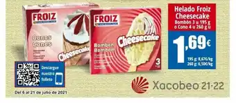 FROIZ Froiz Cheesecake Helado 195g y 260g oferta