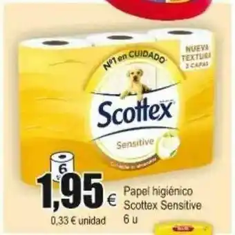 FROIZ Scottex Sensitive Papel Higiénico 6u oferta