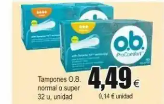 FROIZ O.b. Normal O Super Tampones 32u oferta