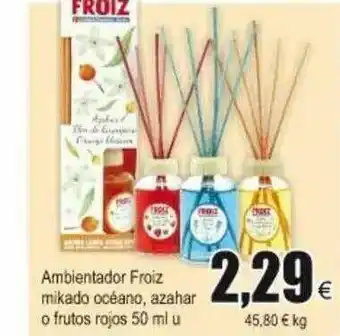 FROIZ Froiz Mikado Océano, Azahar O Frutos Rojos Ambientador 50ml u oferta