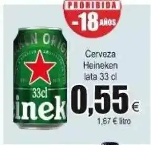 FROIZ Heineken Cerveza Lata 33cl oferta