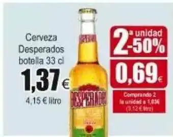 FROIZ Desperados Botella Cerveza 33cl oferta