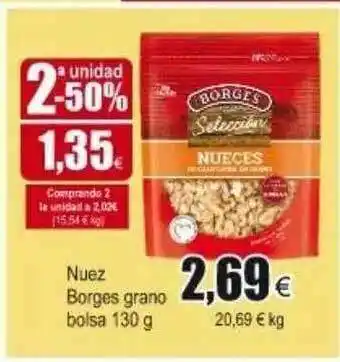 FROIZ Borges Grano Nuez Bolsa 130g oferta