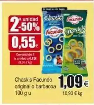 FROIZ Facundo Chaskis Original O Barbacoa 100g u oferta