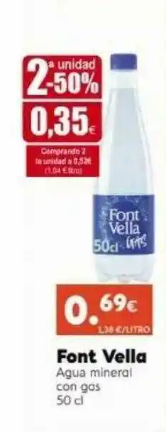 FROIZ Font Vella Agua Mineral 50cl oferta