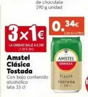 FROIZ Amstel Clásica Tostada 33cl oferta