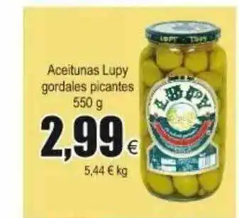 FROIZ Lupy Gordales Picantes Aceitunas 550g oferta