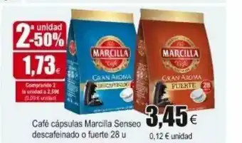 FROIZ Marcilla Senseo Descafeìnado O Fuerte Café Cápsulas 28 U oferta