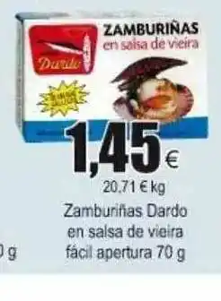 FROIZ Dardo En Salsa De Vieìra Fácil Apertura Zamburiñas 70g oferta