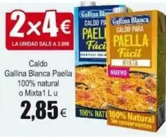 FROIZ Gallina Blanca Paella Caldo 100% Natural O Mixta 1L U oferta