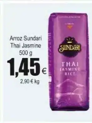 FROIZ Sundari Arroz Thai Jasmine 500g oferta