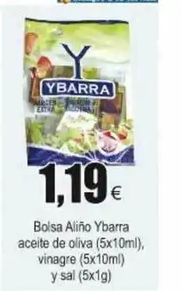 FROIZ Ybarra Aceite De Oliva (5x10ml), Vinagre (5x10ml) Y Sal Bolsa Aliño (5x1g) oferta