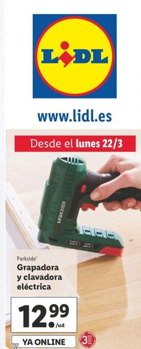 Lidl Grapadora y clavadora elèctrica oferta