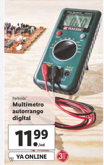 Lidl Multímetro autorrango digital oferta