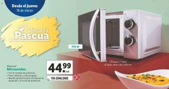 Lidl Microondas oferta